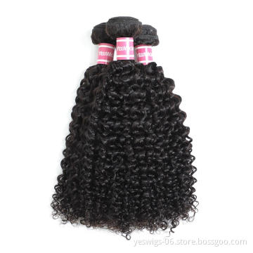10A Brazilian Virgin Hair Kinky Curly Bundles 100% Unprocessed  Human Hair Weaves
